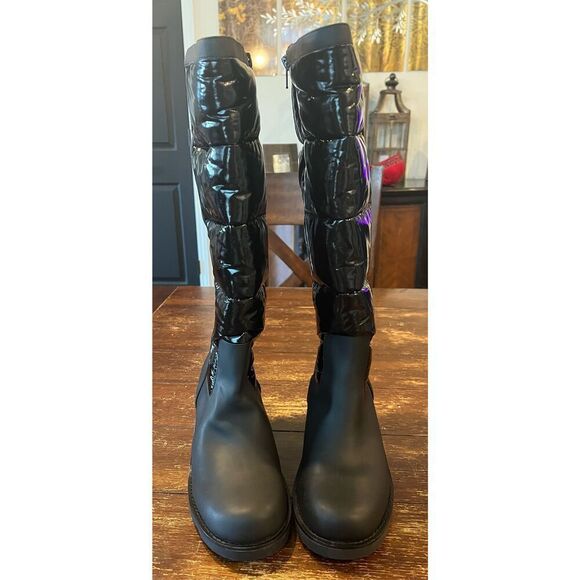 INC Womens Hiliah Patent Puffy Knee-High Boots - Picture 3 of 8